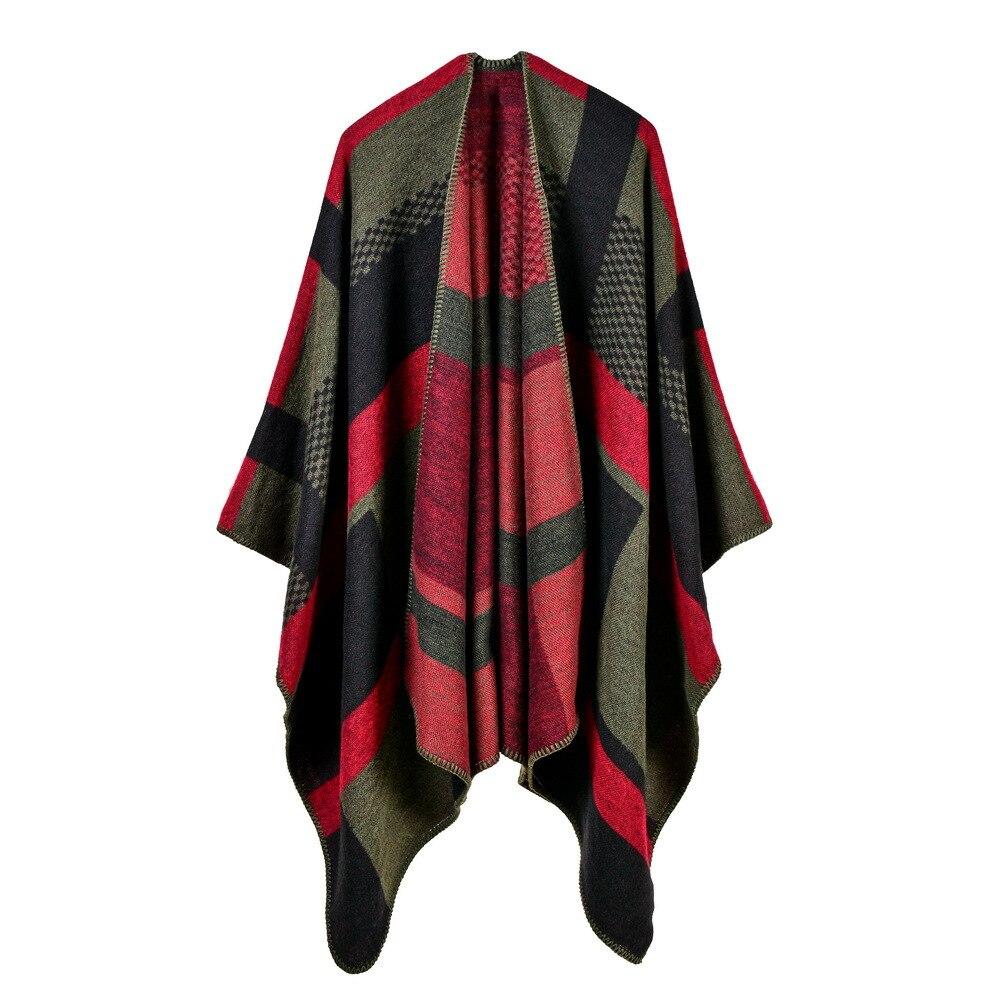 Poncho Cape Femme élégant Pour L'hiver - Chaud, Léger, Avec Boutons (plusieurs Coloris)