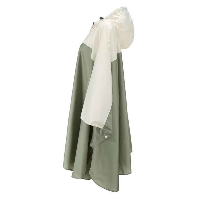 Poncho De Pluie Réutilisable En EVA - Khaki, Unisexe - Imperméable, Léger (140g) - Idéal Randonnée, Vélo, Camping Et Voyages