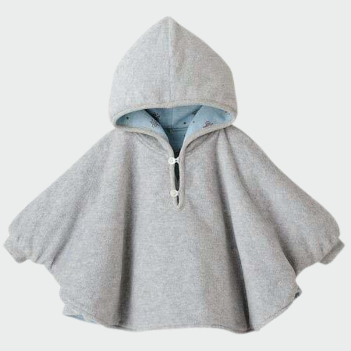 manteau poncho bebe gris mois jpg