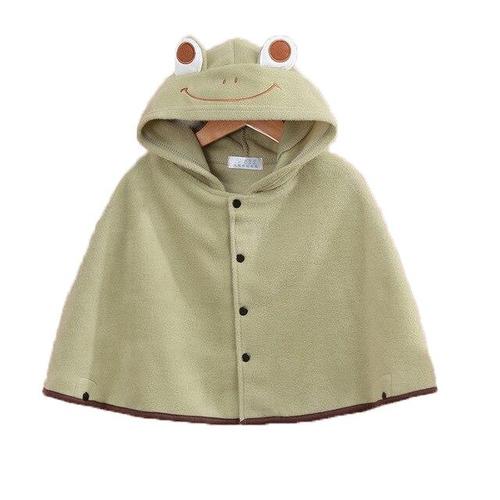 poncho bebe coton a capuche grenouille jpg