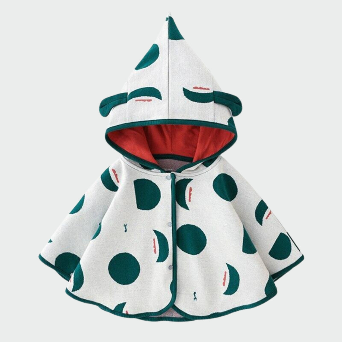 poncho bebe garcon hiver vert mois jpg