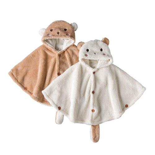 poncho bebe hiver a capuche jpg