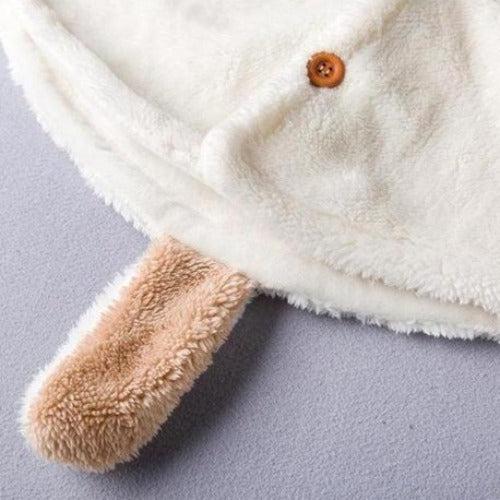 poncho bebe hiver a capuche jpg