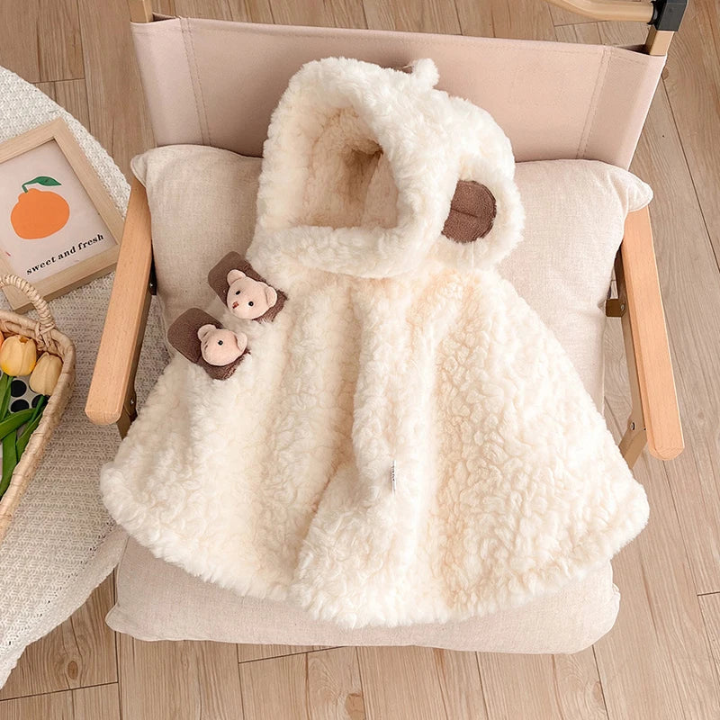 poncho bebe ourson ans jpg