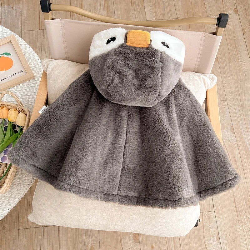 poncho bebe pingouin ans jpg