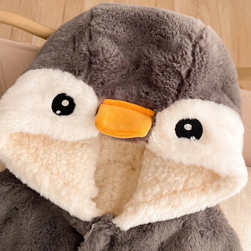 poncho bebe pingouin ans jpg