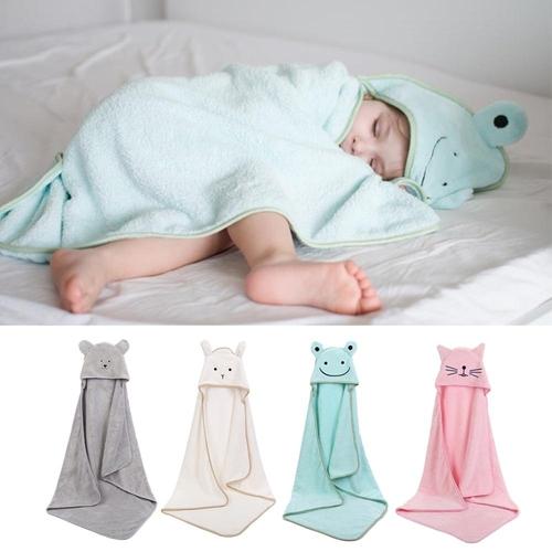 poncho de bain bebe velours jpg