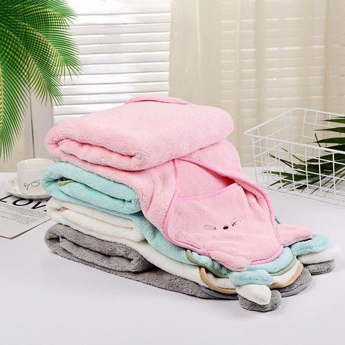 poncho de bain bebe velours jpg