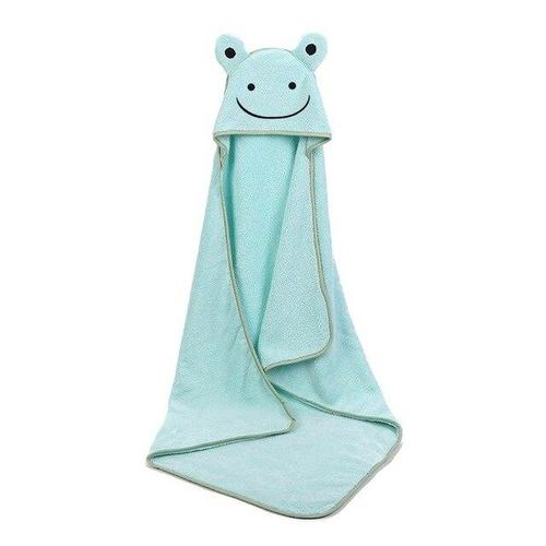 poncho de bain bebe velours bleu jpg