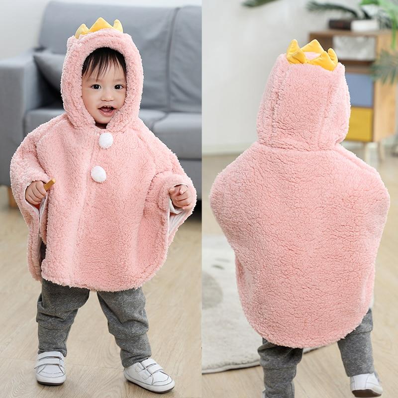 poncho fille avec capuche rose mois jpg