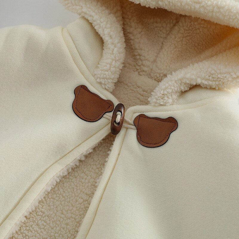 poncho polaire enfant hiver jpg